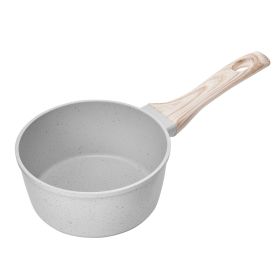 VEVOR 1.5 QT Saucepan, Nonstick Saucepan with Tempered Glass Lid, Multipurpose Cooking Sauce Pot with Detachable Handle